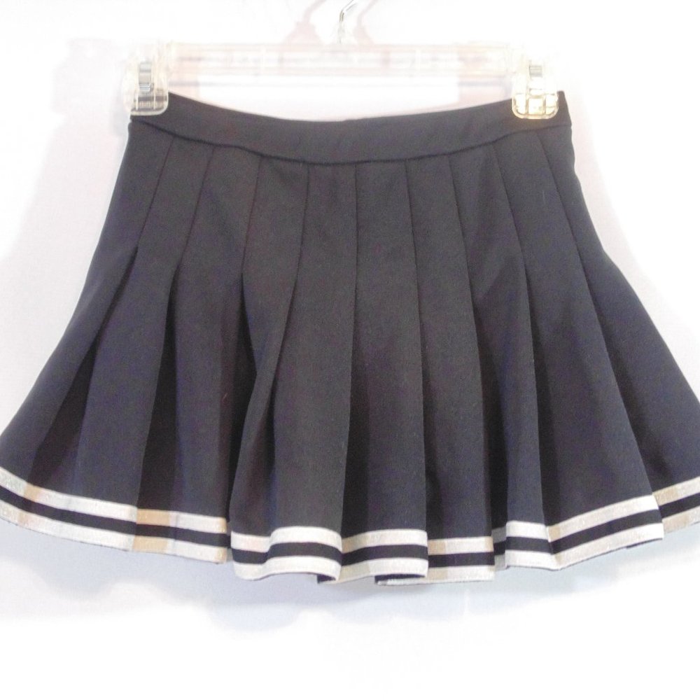 Pizzazz Women's Performance Wear Skirt SIze SM Black Short Dance Cheer Made USA